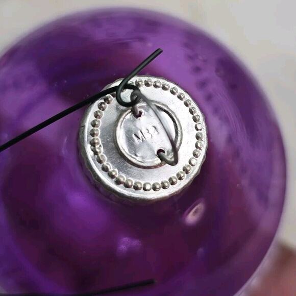 10 pc Vintage Martha Stewart Christmas Ornaments Paisley Purple Red Green - Picture 6 of 9